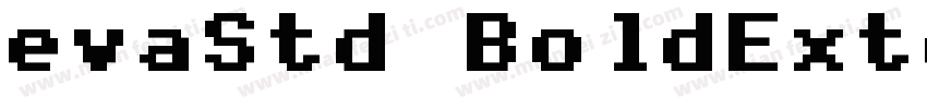evaStd BoldExtended字体转换